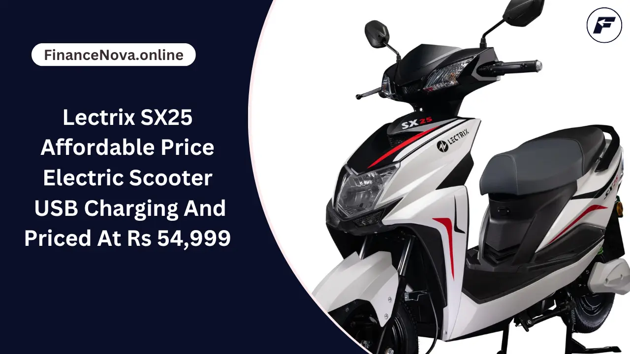 Lectrix SX25 Affordable Price Electric Scooter: USB Charging And Priced At Rs 54,999