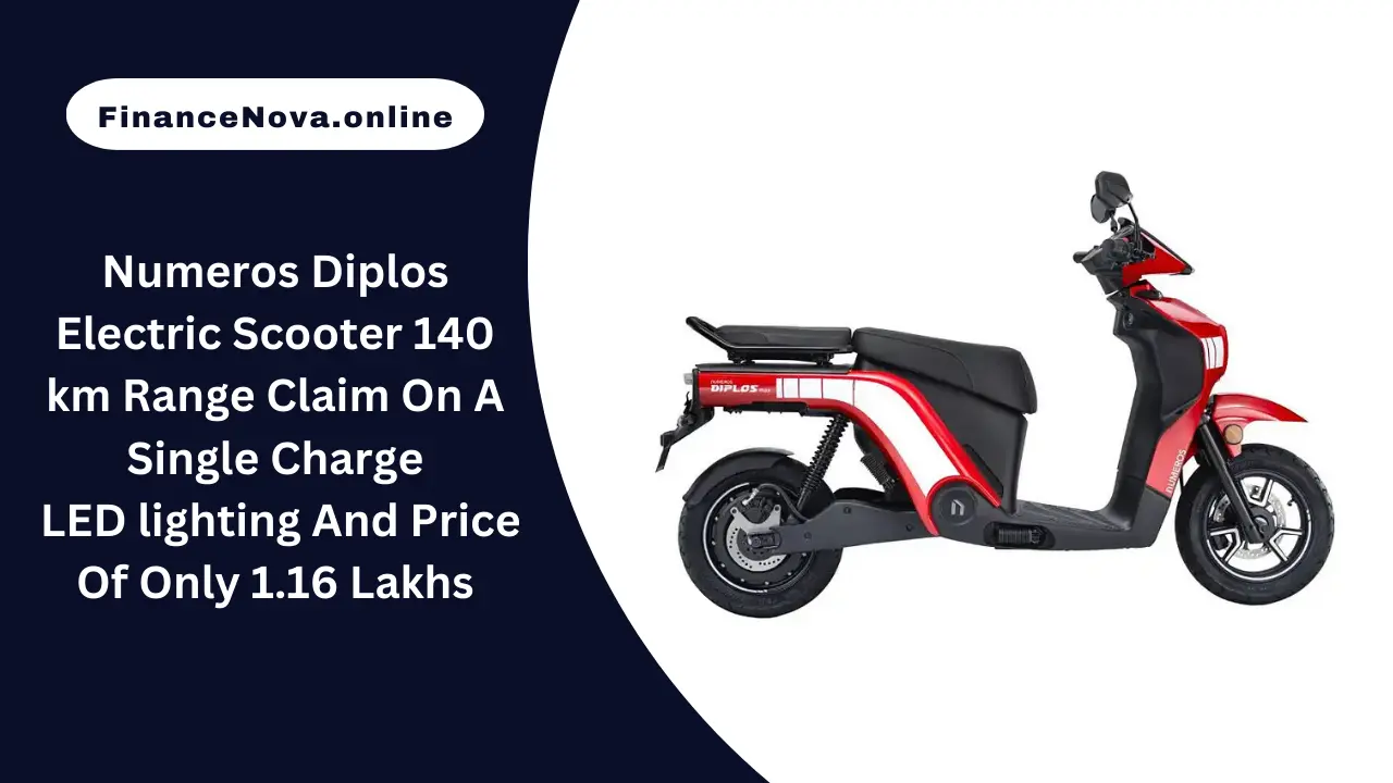 Numeros Diplos Electric Scooter 140km Range Claim On A Single Charge: LED lighting And Price Of Only 1.16 Lakhs
